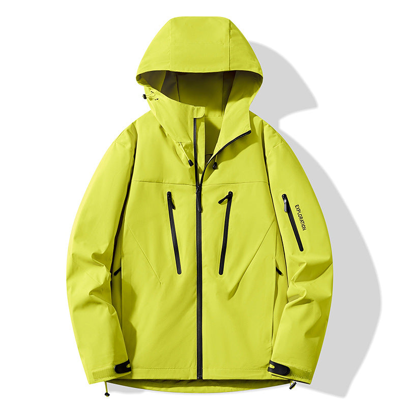 Color-Blocked Hard-Shell Outdoor Jackets