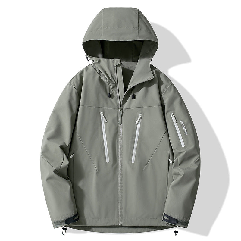 Color-Blocked Hard-Shell Outdoor Jackets