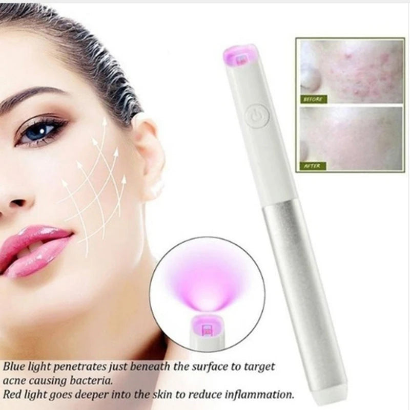 Red & Blue LED Skin Care Pen