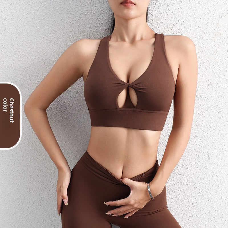 Cut-Out Yoga Sports Bra