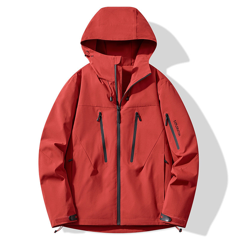 Color-Blocked Hard-Shell Outdoor Jackets