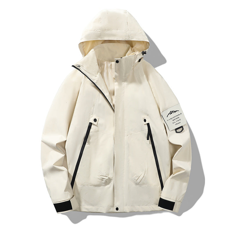 Color-Blocked Hard-Shell Outdoor Jackets
