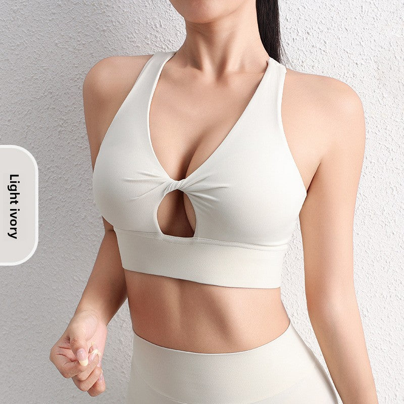 Cut-Out Yoga Sports Bra