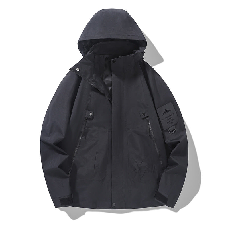 Color-Blocked Hard-Shell Outdoor Jackets