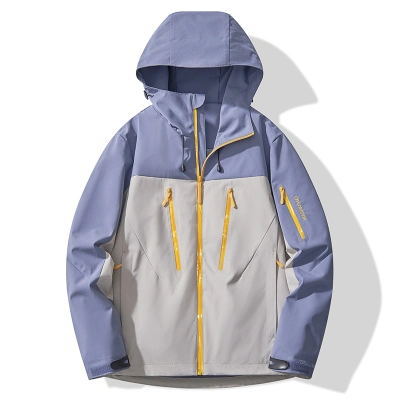 Color-Blocked Hard-Shell Outdoor Jackets