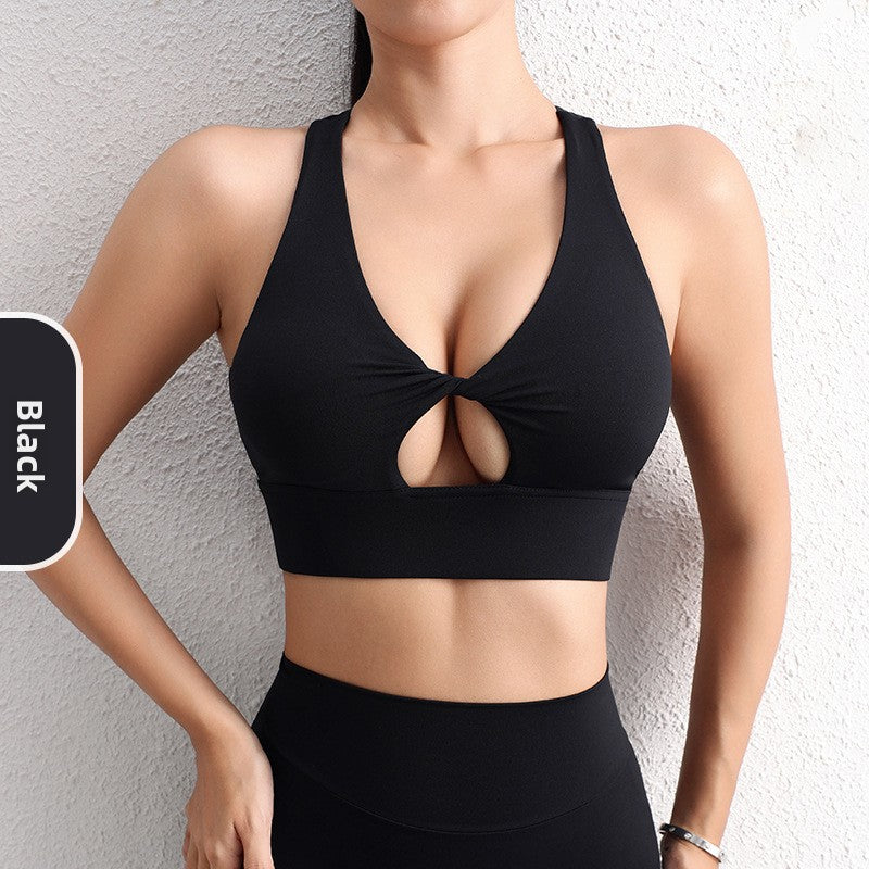 Cut-Out Yoga Sports Bra
